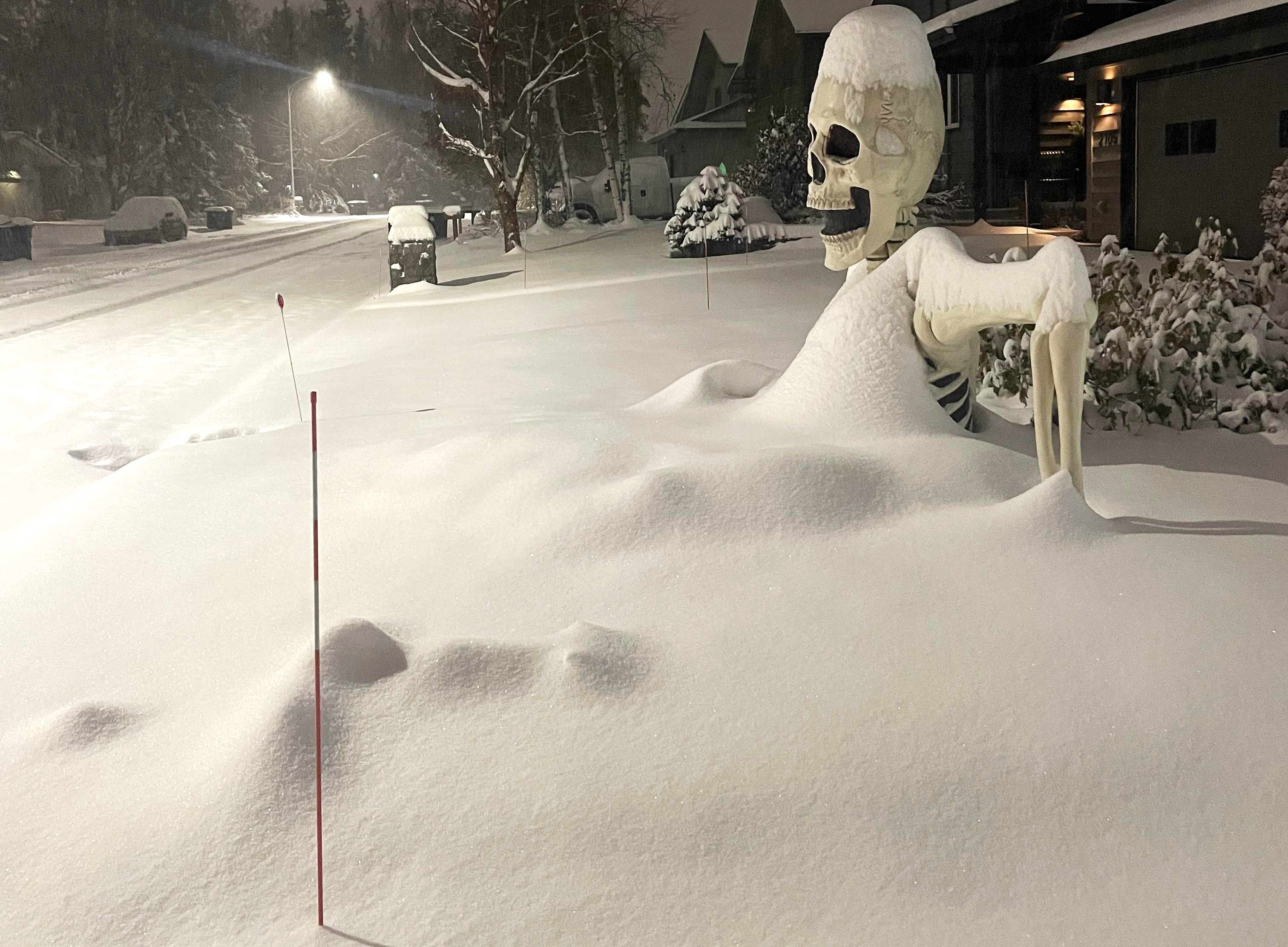 October Snows Blanket Whitehorse; Record Halloween Snow For Anchorage